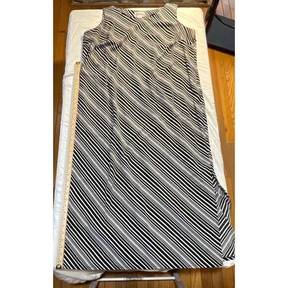 Vintage Studio 1 Sheath Dress Womens Size 22W Black White Striped Sleeveless - Picture 6 of 6
